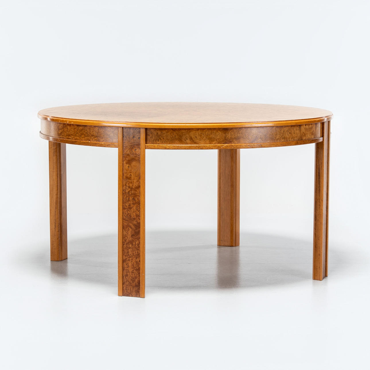 A sofa table, Root veneer, Möbel Fabriks AB, Carlsson & Co, Bengtsfors, 1960s.