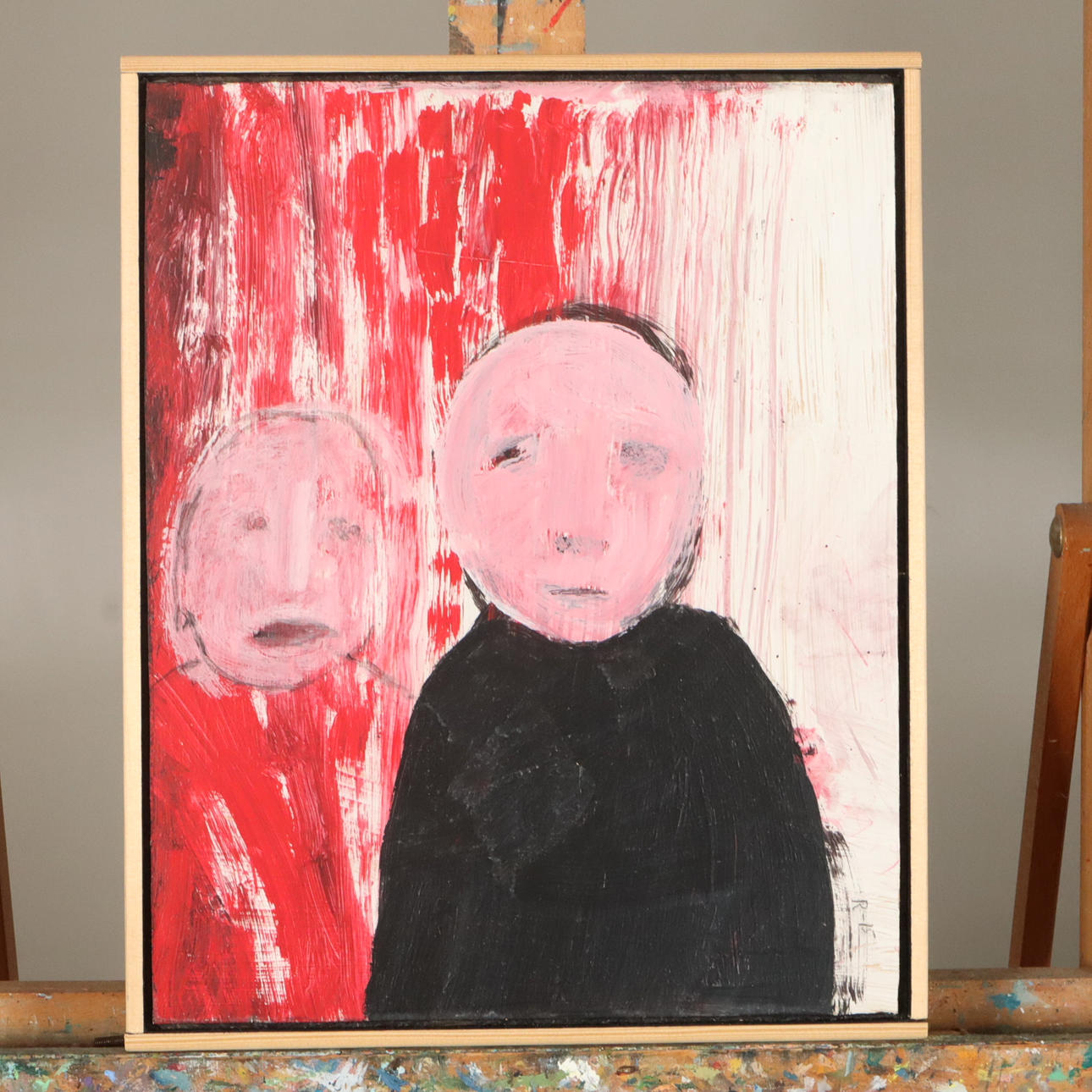 ROB PERSSON. AKRYL PÅ PANEL.