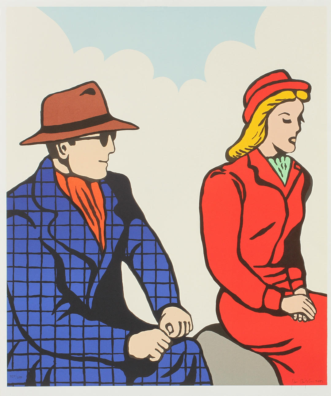 JAN HÅFSTRÖM. "From Walker with love", färglitografi, signerad och numrerad 727/2000.