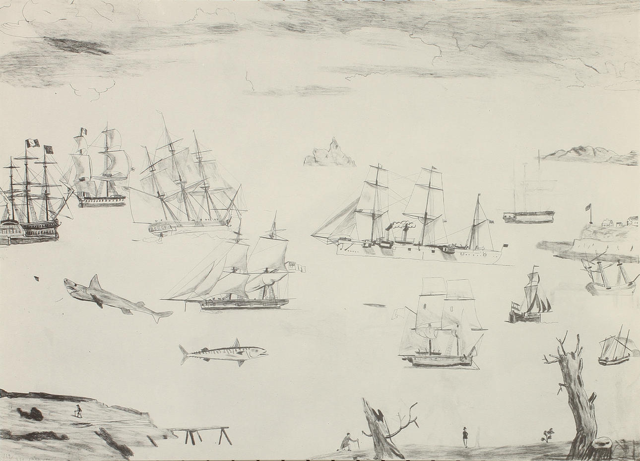 JOCKUM NORDSTRÖM. "Jag följer foten". litografi, signerad och numrerad 119/250.