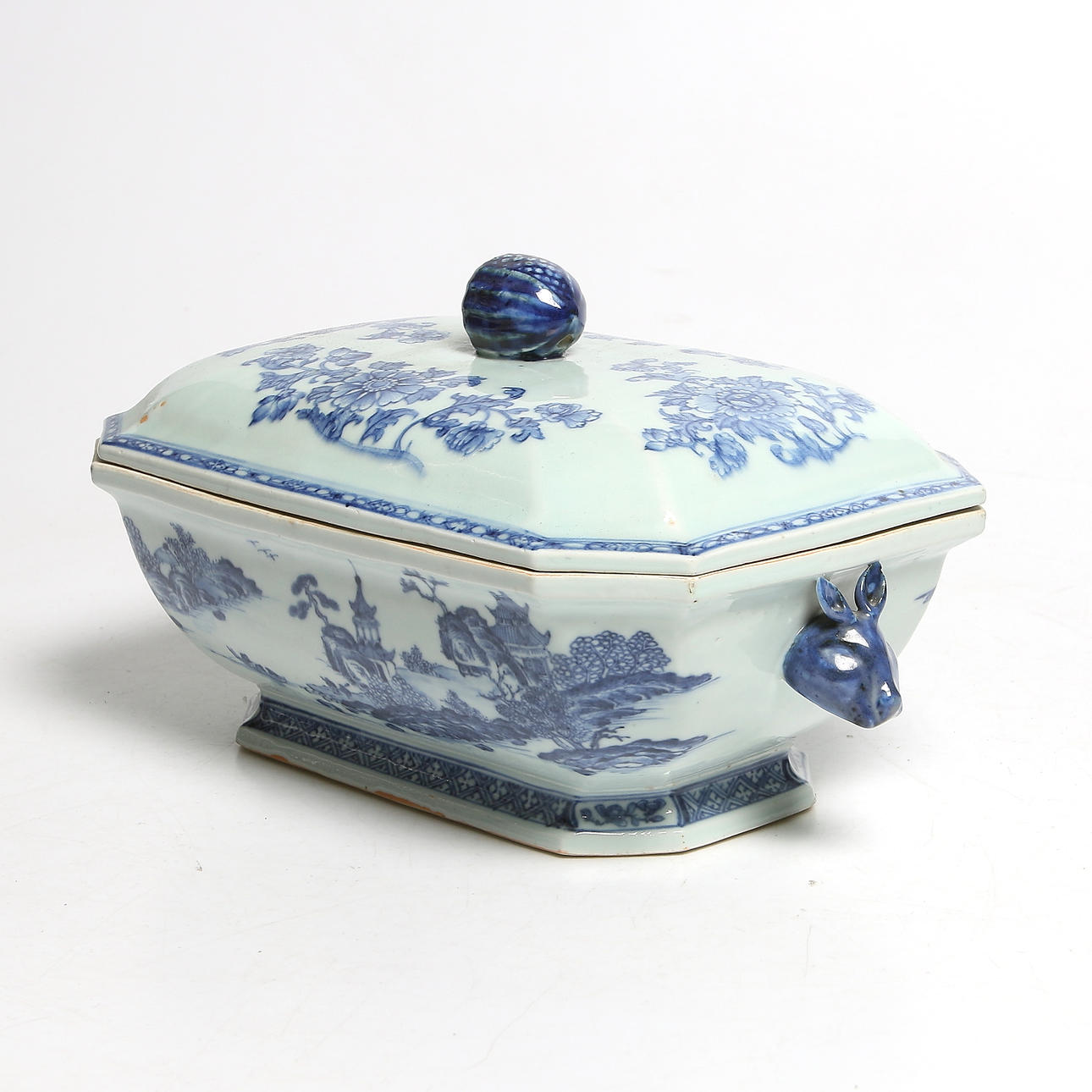 LOCKTERRIN, porslin, Kina, 1700-tal.