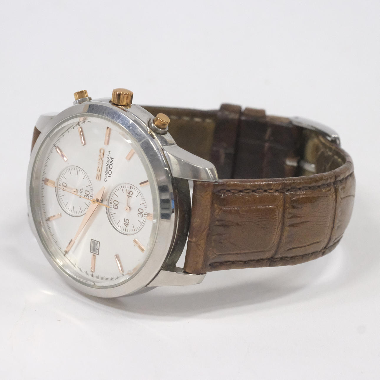 WRISTWATCH, SEIKO, CHRONOGRAPH 100M, QUARTZ.