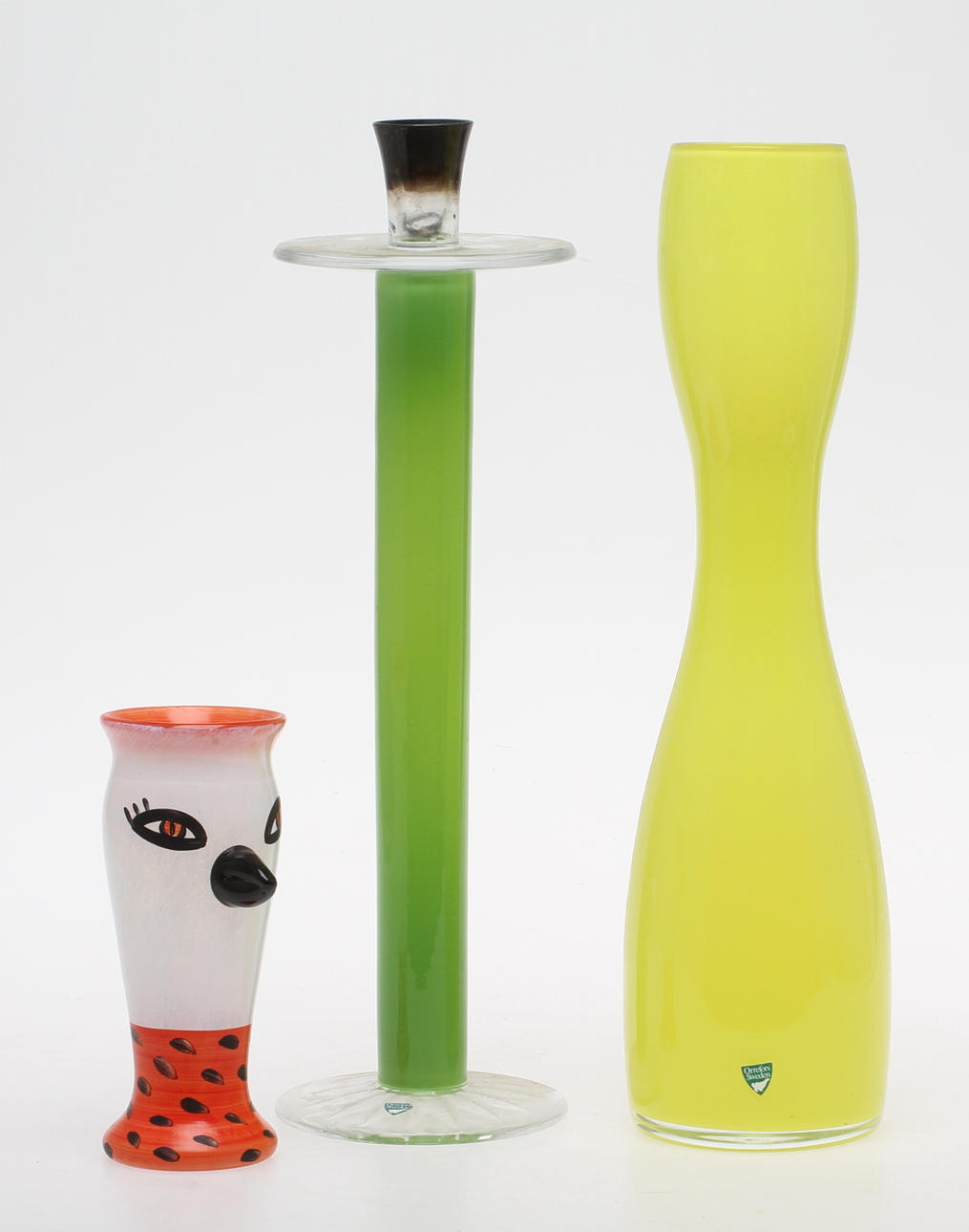 VAS, LJUSSTAKE, Orrefors, VAS, Kosta Boda, glas, 19/2000-tal.