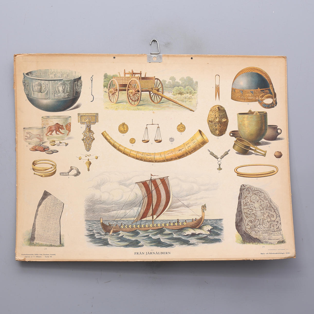 SCHOOL PLAN, Andreasen & Lachmann Lith, From the Iron Age.