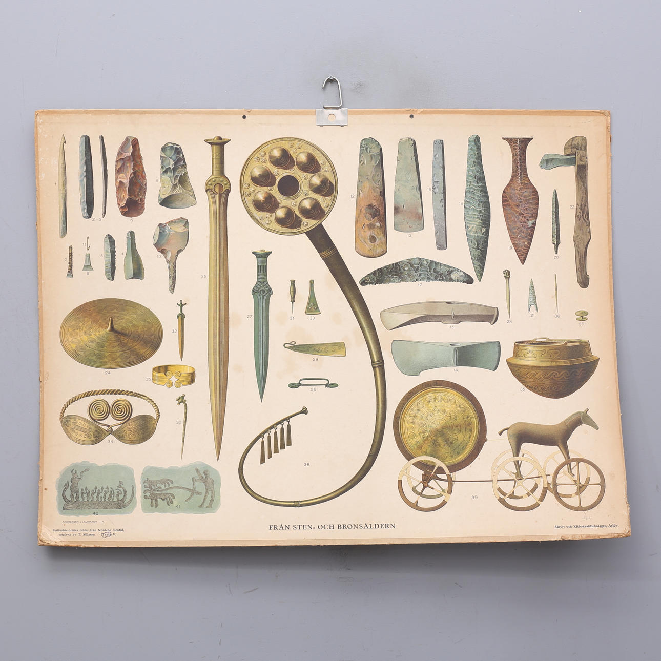 SCHOOL PLAN, Andreasen & Lachmann Lith, From Stone and the Bronze Age.