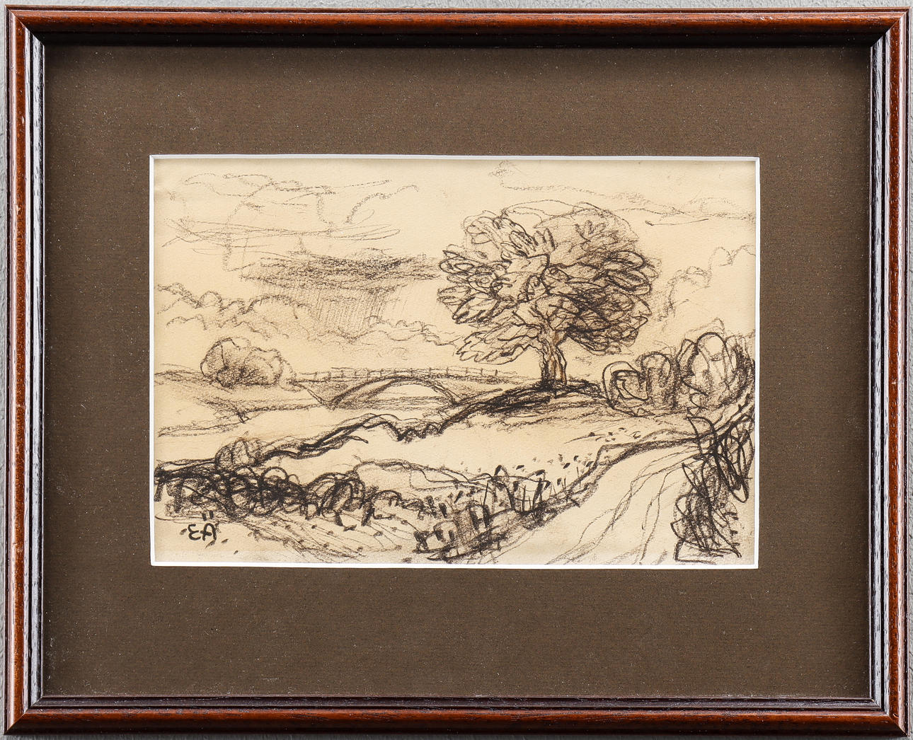 ERLING ÄRLINGSSON. Landscape with bridge.