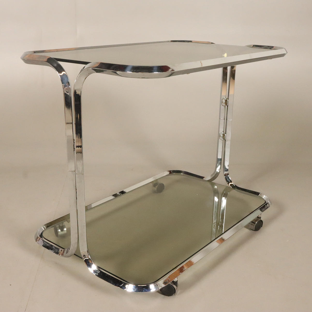 SERVING TROLLEY glass/ metal.