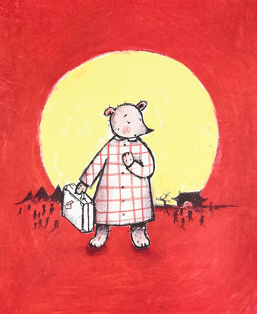 ANNA HÖGLUND. LITHOGRAPH IN COLOURS, signed, numbered.