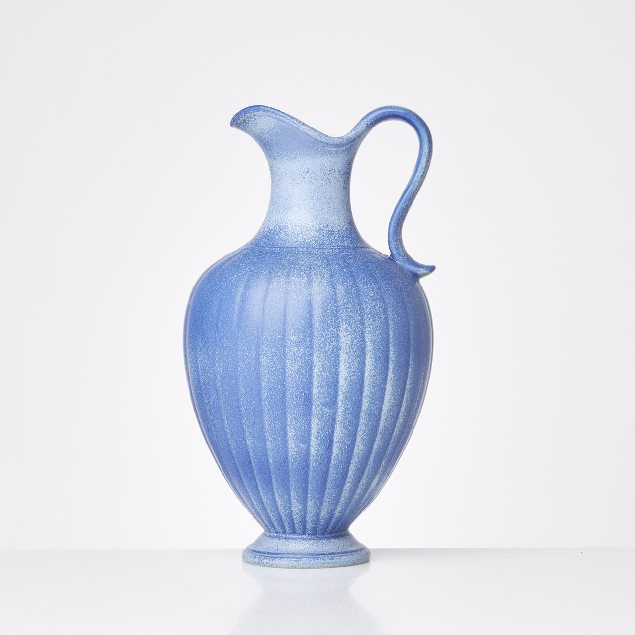 GUNNAR NYLUND. Jug, Rörstrand, glazed stoneware, signed at the bottom.