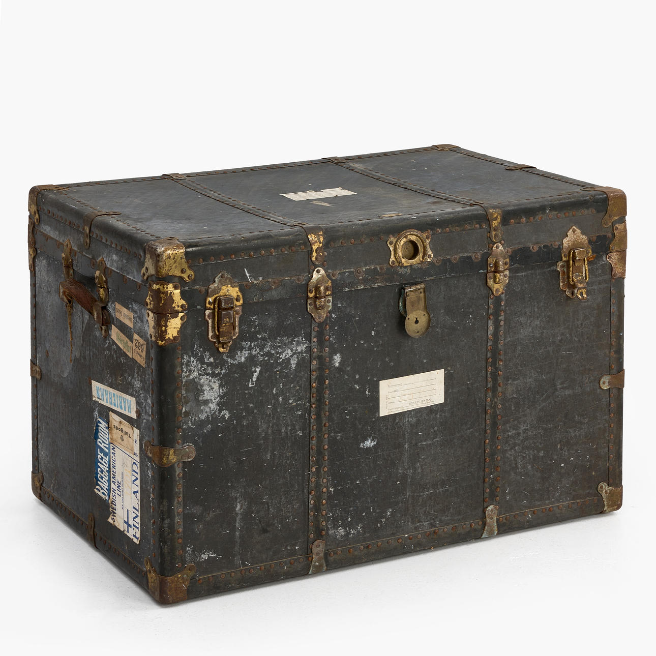 TRAVEL SUITCASE, Neverbreak Trunks, L. Goldsmith & Son, U.S.A., 1920/30s.
