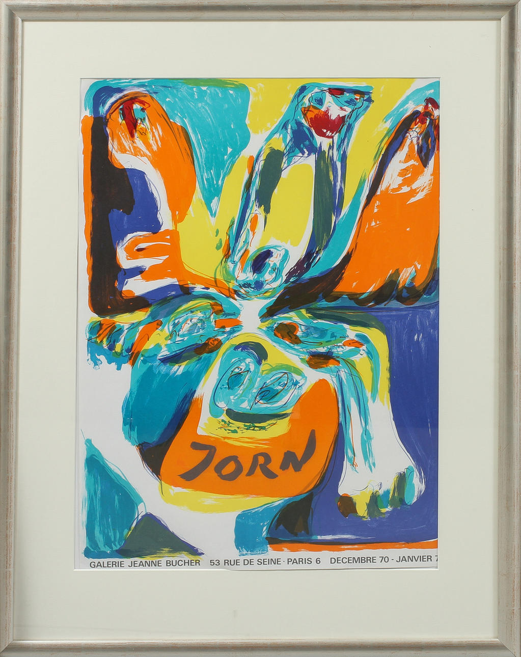 UTSTÄLLNINGSAFFISCH, Asger Jorn, Galerie Jeanne Bucher.