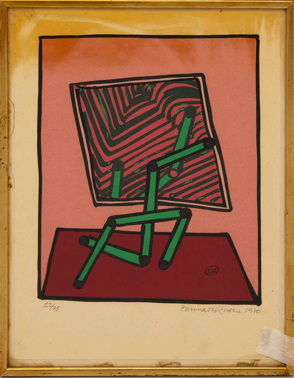 LENNART RODHE. färglitografi, numrerad 23/75, 1970. Konst - Grafik ...
