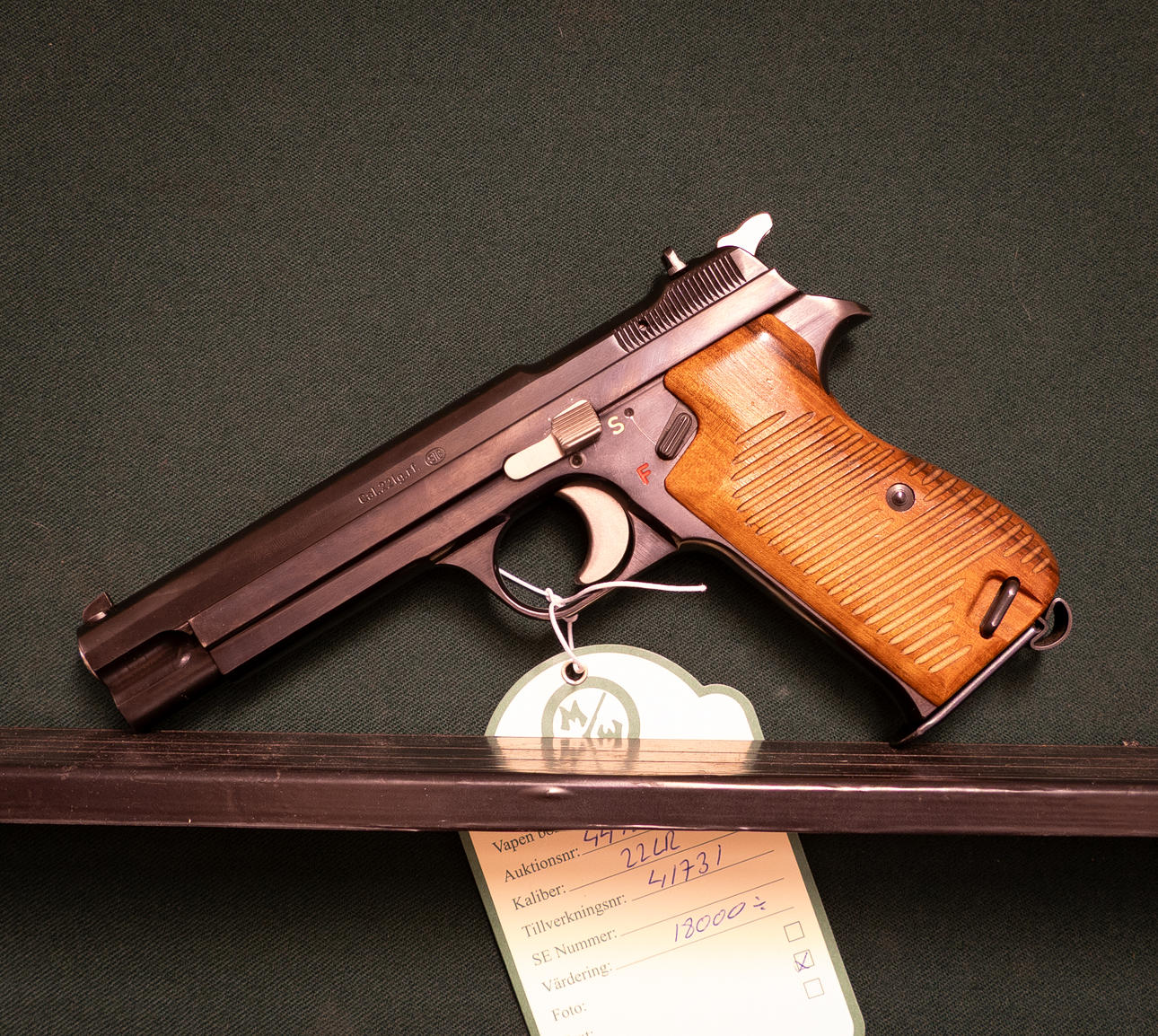 Sig 210 Kaliber 22lr. Tillv.nr. 41731. Licensvapen - Pistoler - Auctionet