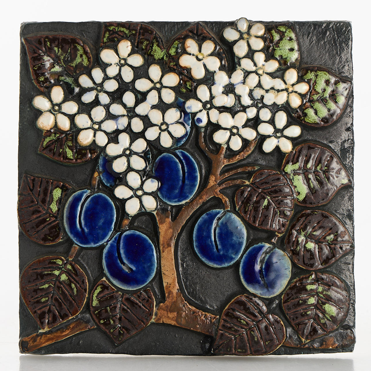 LISA LARSON (1931-2024). Wall plaques, “Pomona”, suite of 4 tiles
