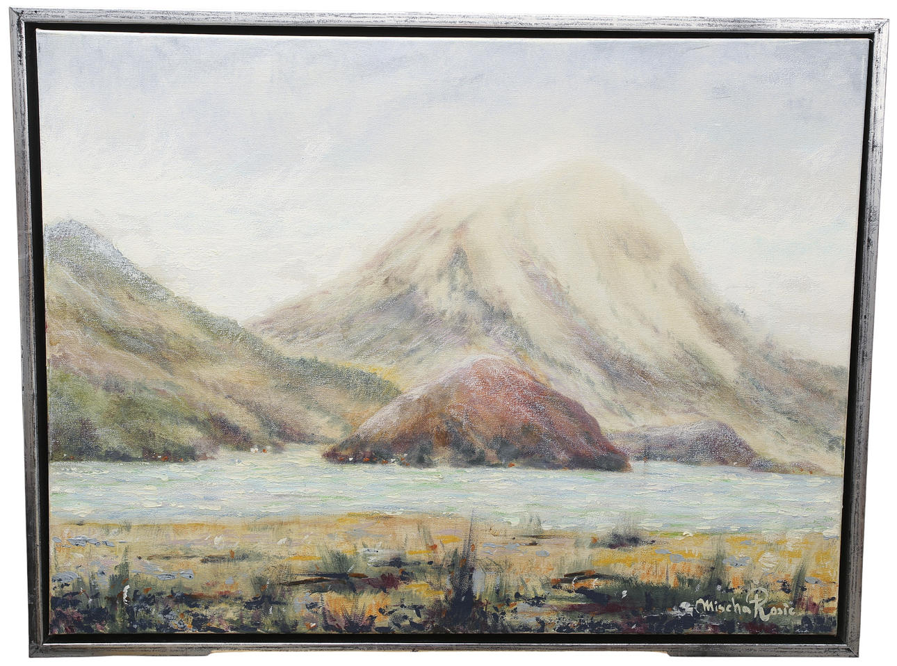 MISCHA ROSIC. Oil on canvas, seascape, signed.