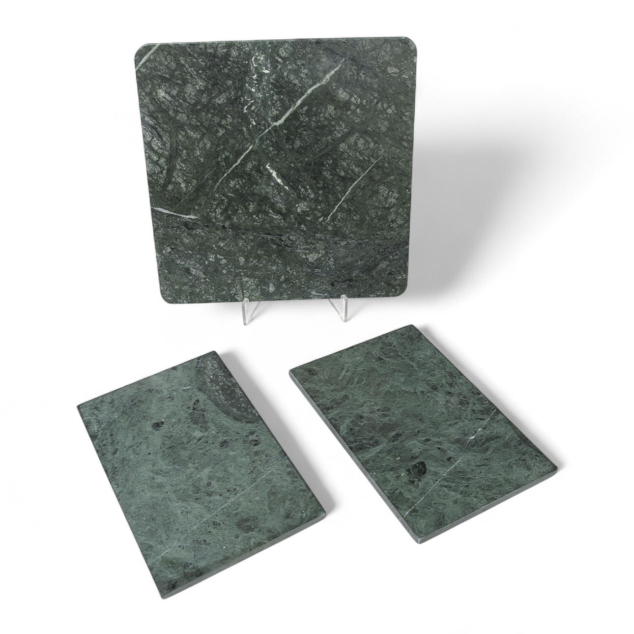SERVING TRAYS/CHARK TRAY, marble, 3 pieces.