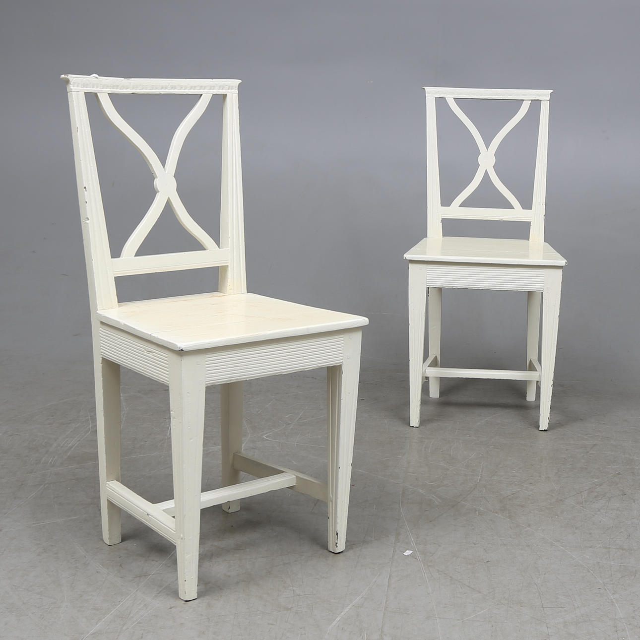 STOLAR, ett par, Gotland, sengustavianska, 1800-tal.