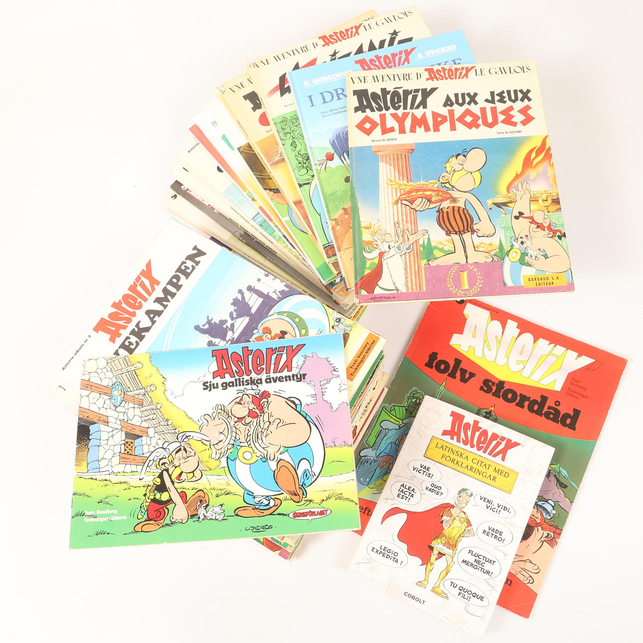 COMIC BOOKS, Asterix, 48 booklets and 9 hardcovers.