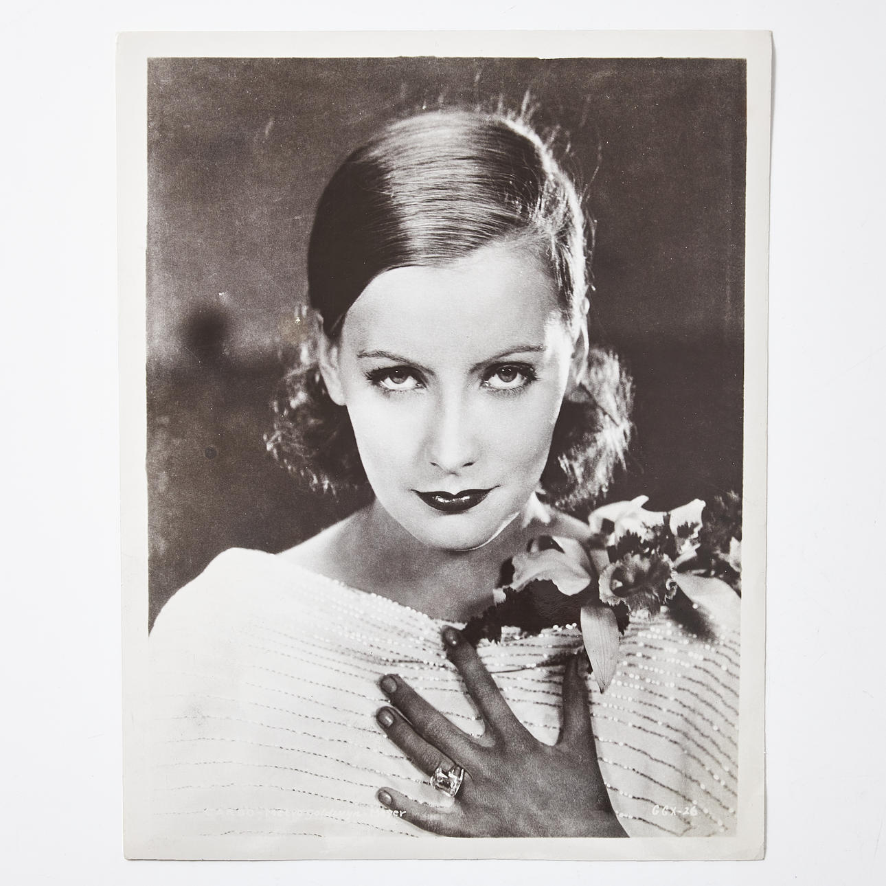 GRETA GARBO, Schwarzweißfotografie, Portrait.