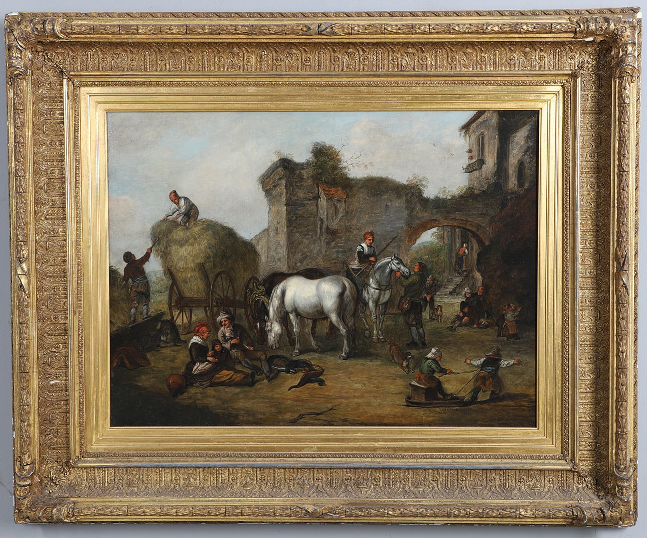 FOLLOWER OF PHILIPS WOUWERMAN (1619-1668). THE HUNTING PARTY.