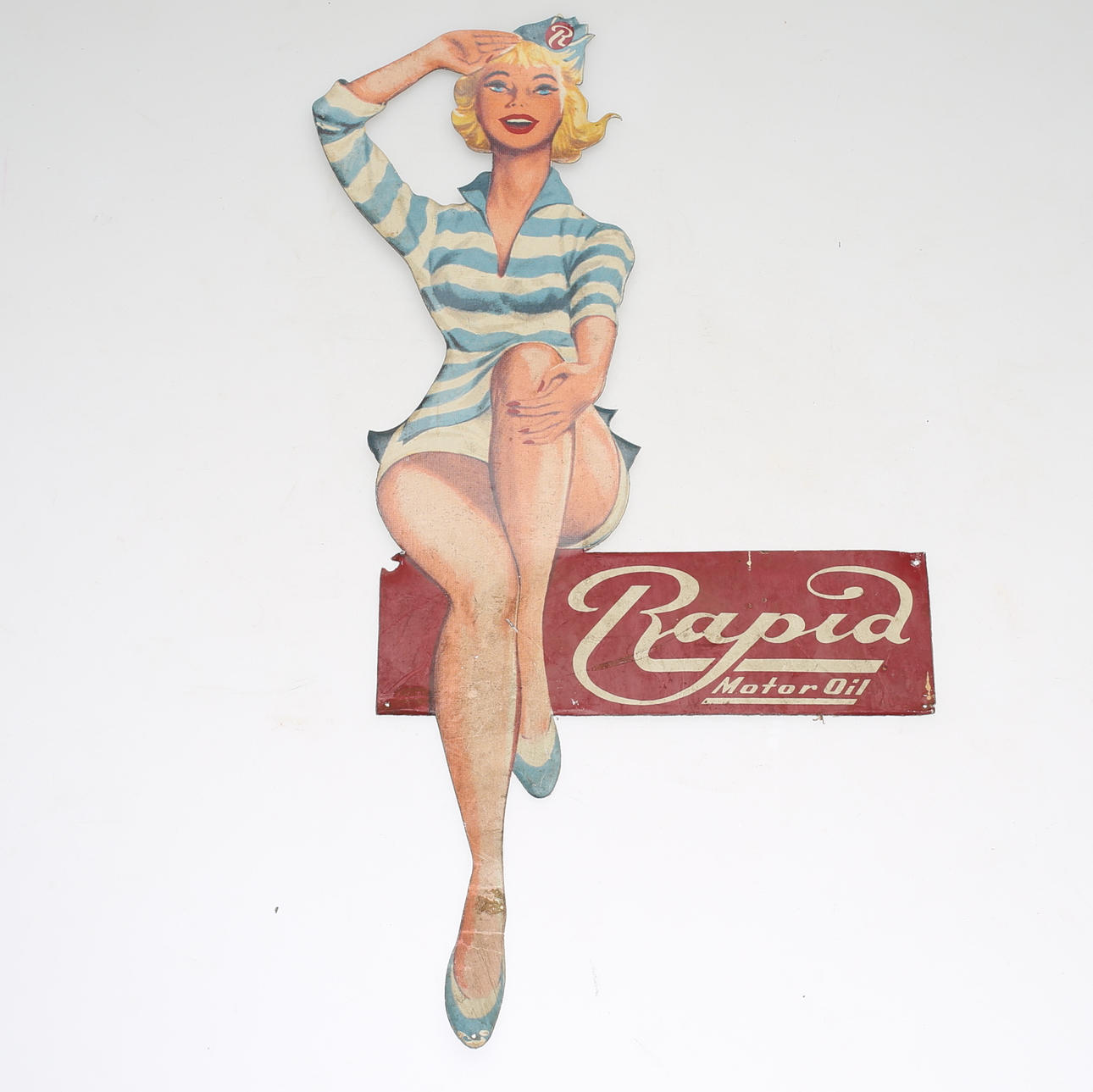 REKLAMSKYLT, Rapid Motor Oil, 1900-talets mitt.