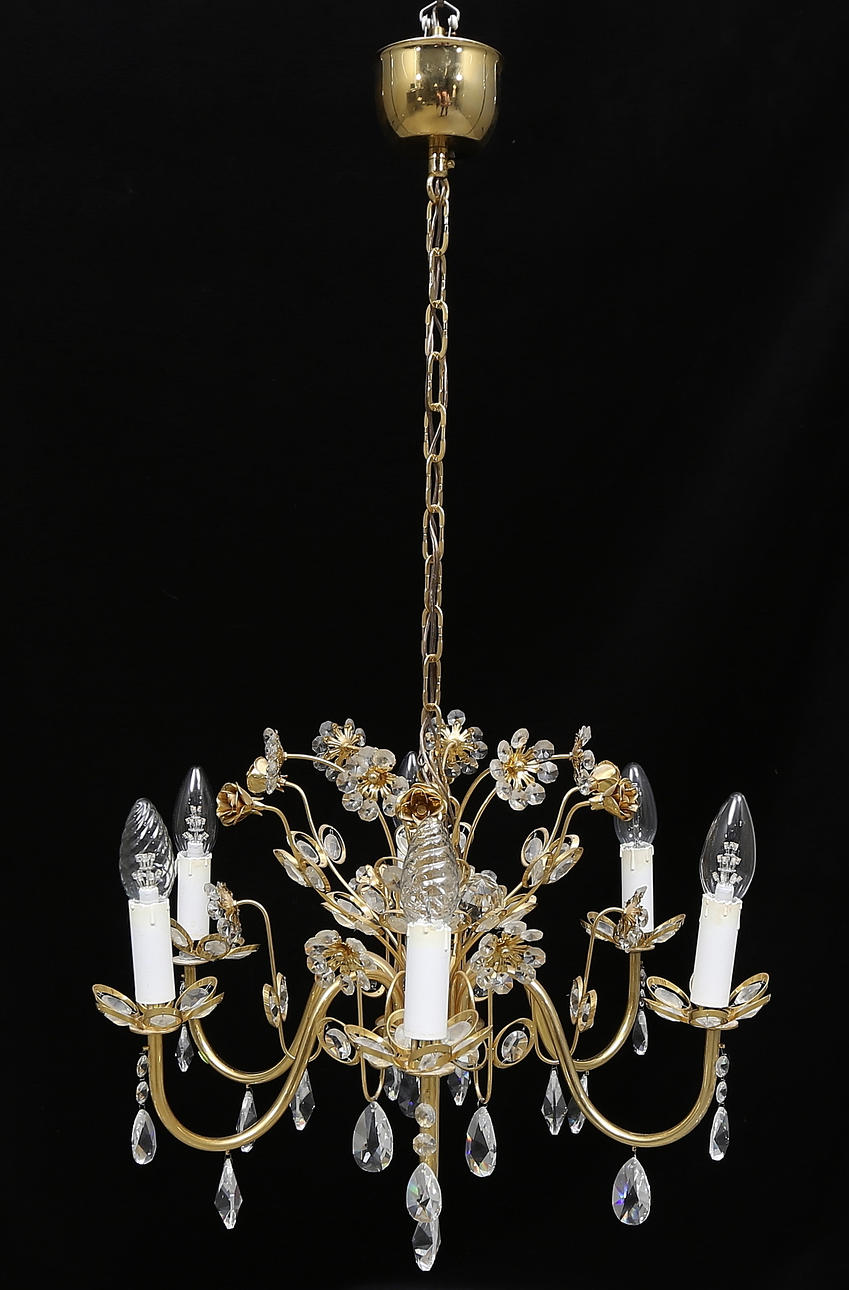 TAKLAMPA, Lövsjö, 1900-talets andra hälft, höjd exklusive ca. 30 cm.