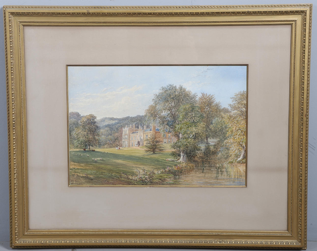 CALEB ROBERT STANLEY (1795-1868). TITSEY PLACE, SURREY.