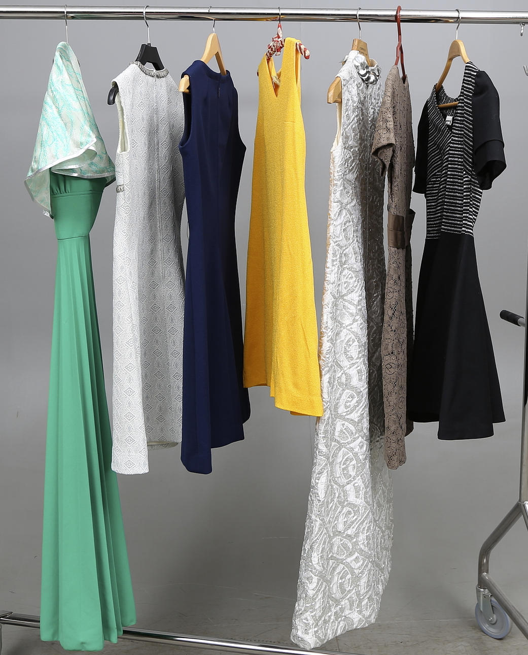 Klänningar, 7 st. 1960/70-tal.