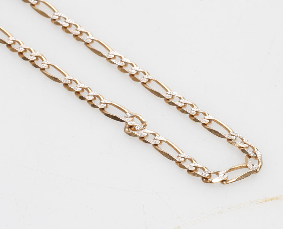 HALSKEDJA FIGARO, 18k guld, vikt ca 19,8 gr.