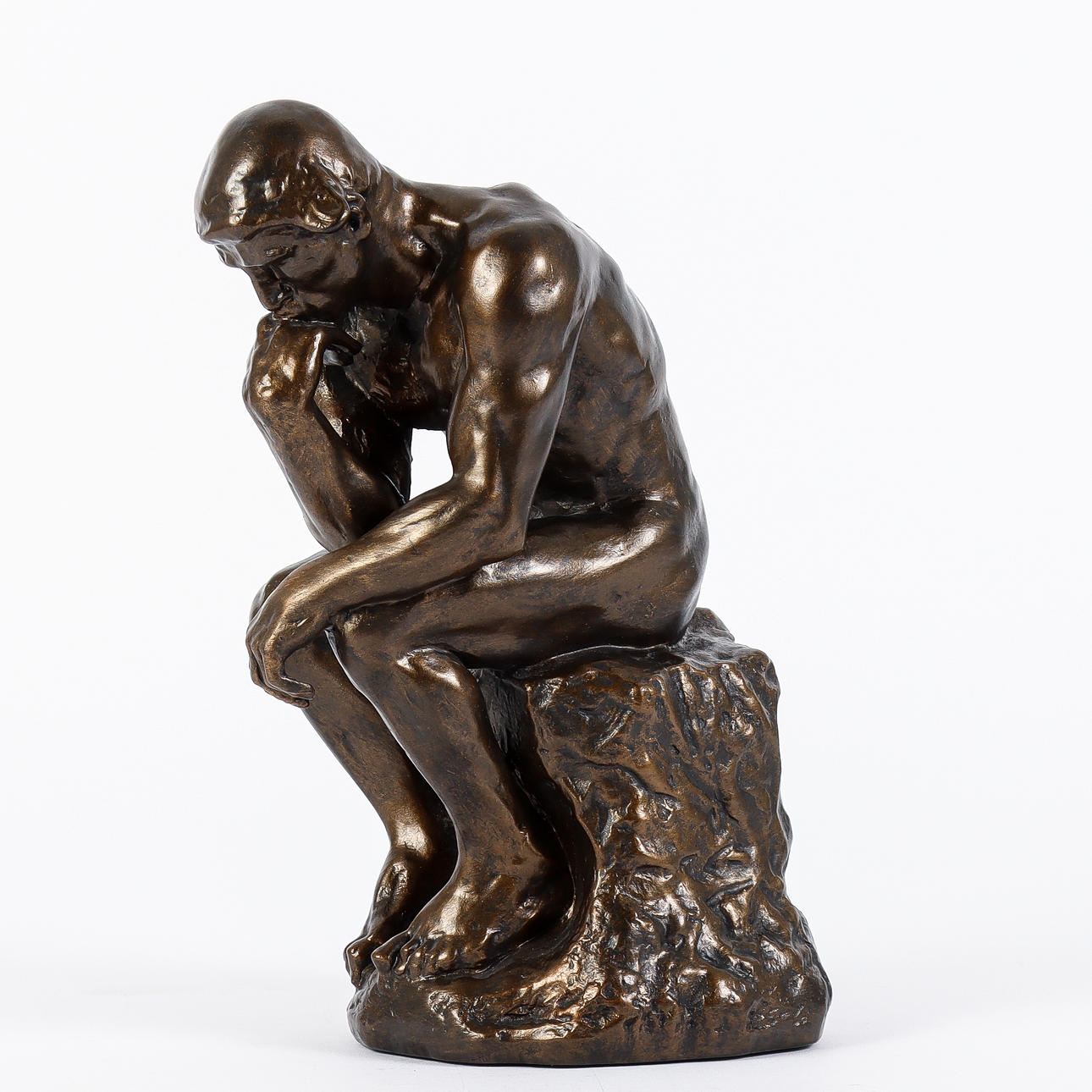 Skulptur, "Tänkaren" efter Auguste Rodin.