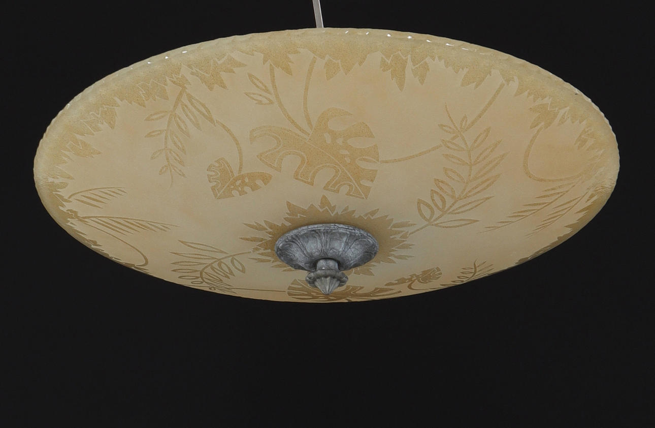 A glass ceiling plafond, 1930s/40s.
