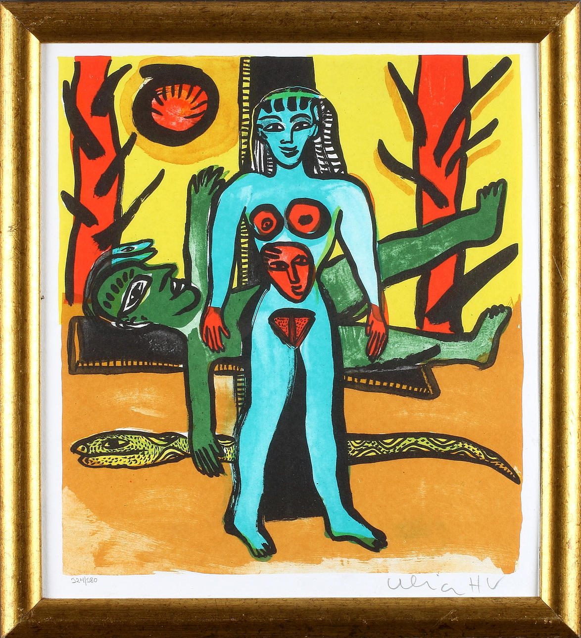 ULRICA HYDMAN-VALLIEN. Komposition, färglitografi, signerad och numrerad 324/380.