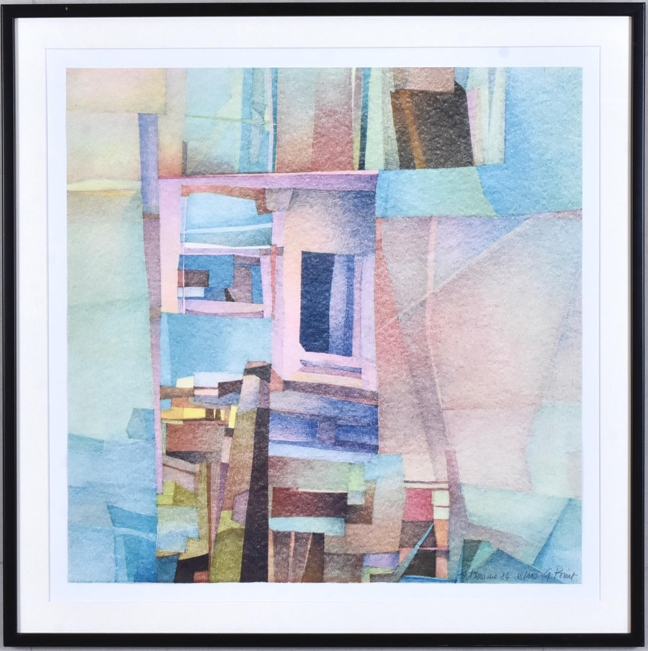 GEORGES POINT. color lithography, Portkosme 84.