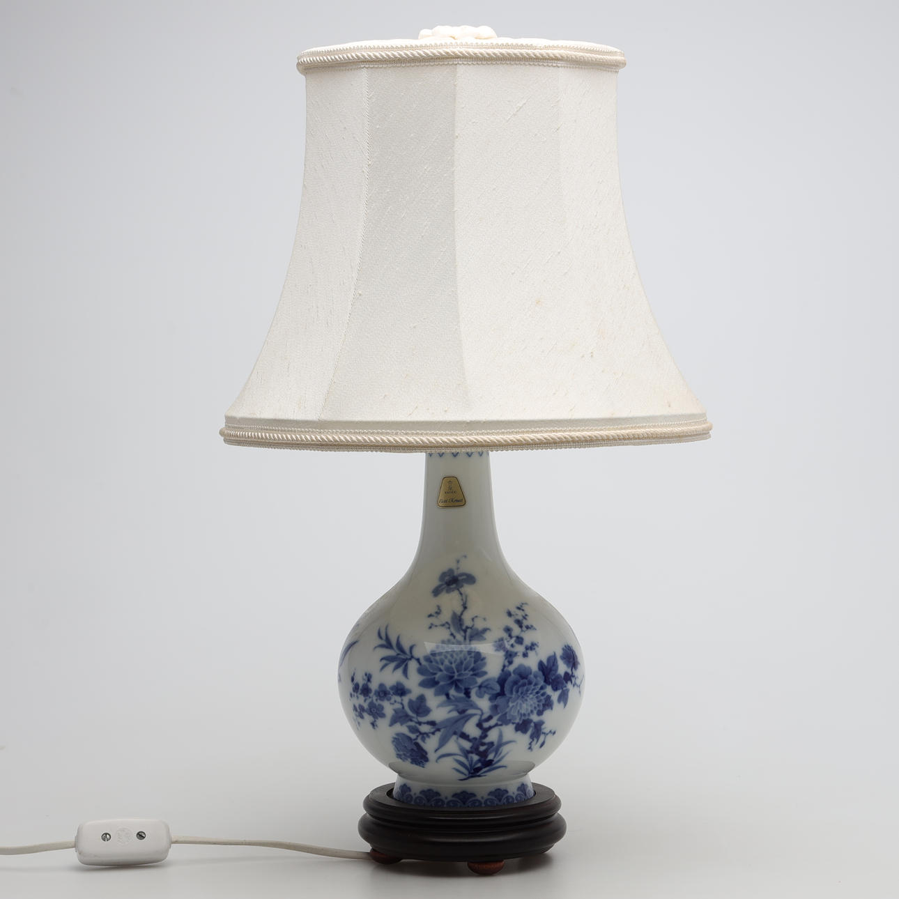 A table lamp, porcelain, Kaiser, Germany.