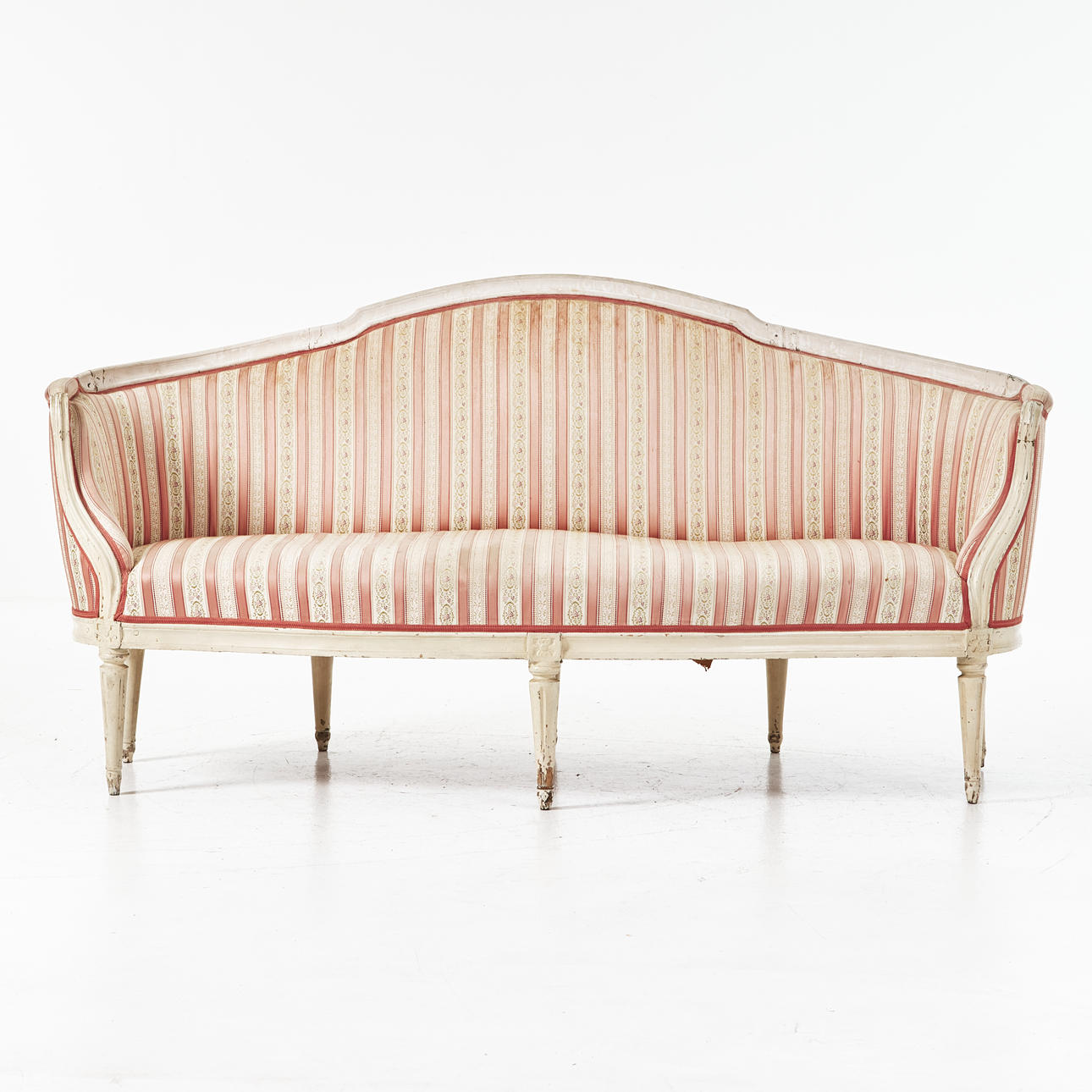 A Gustavian sofa, 18th century.