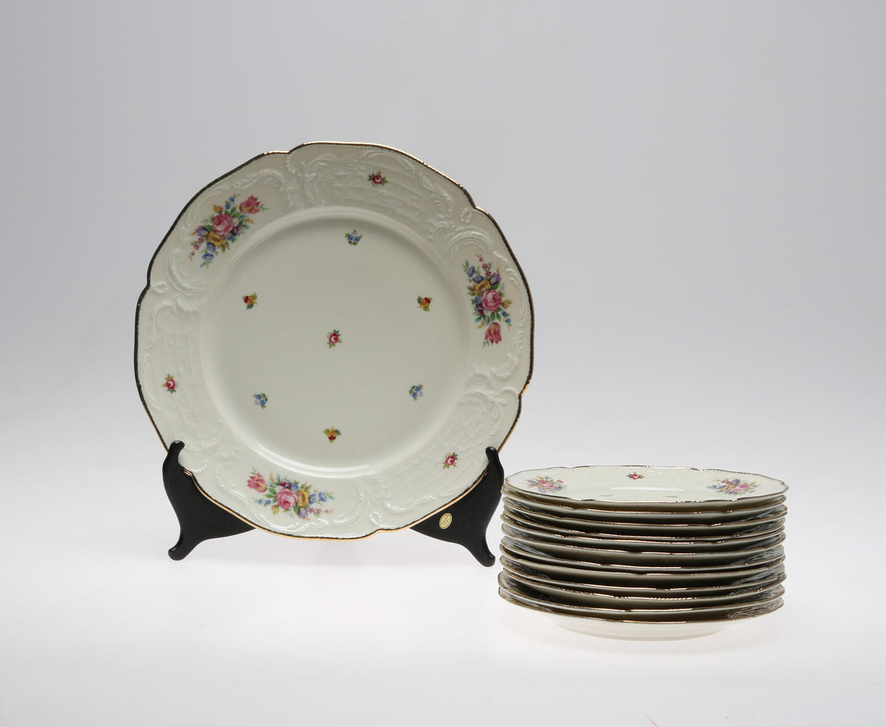 FRUKTSERVIS, 13 delar, porslin, Sanssouci, Rosenthal, Tyskland.