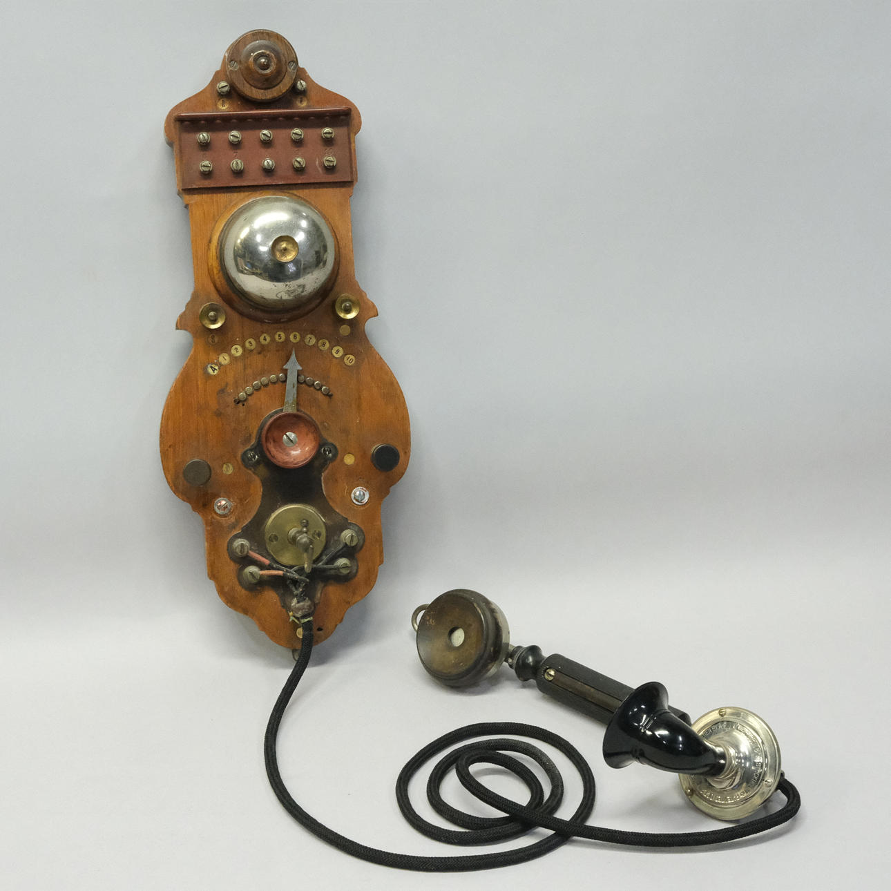 WALL PHONE WITH LOCAL SELECTOR, L. M. ERICSON.