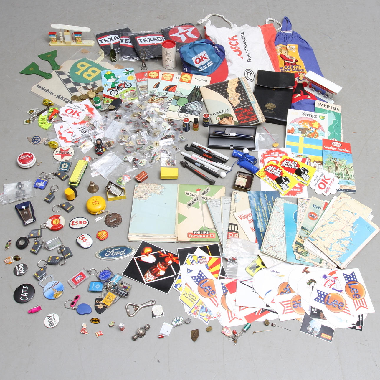 REKLAMARTIKLAR mest bensinbolag.