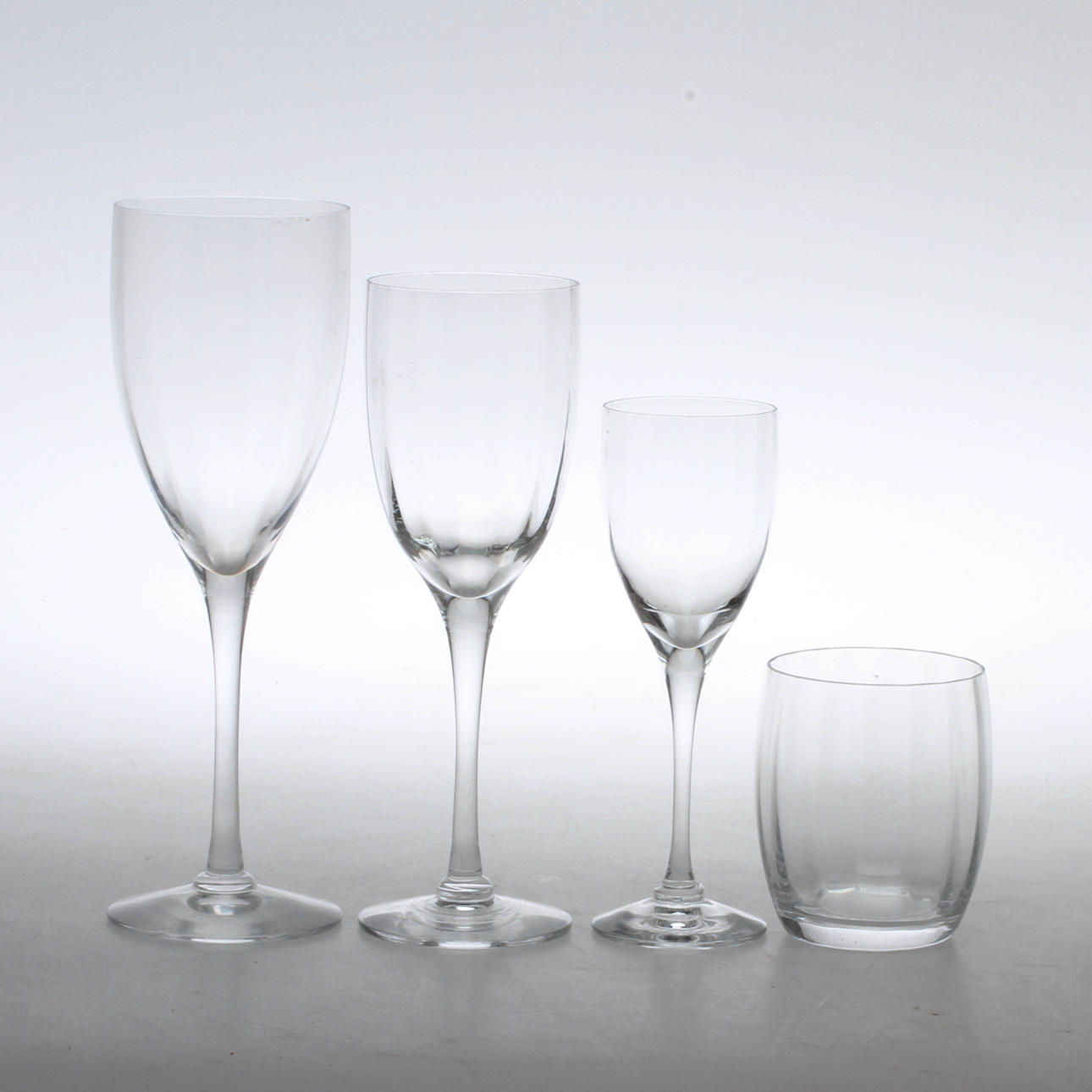 SERVISGLASDELAR, "Optica", Gunnar Cyrén, Orrefors.