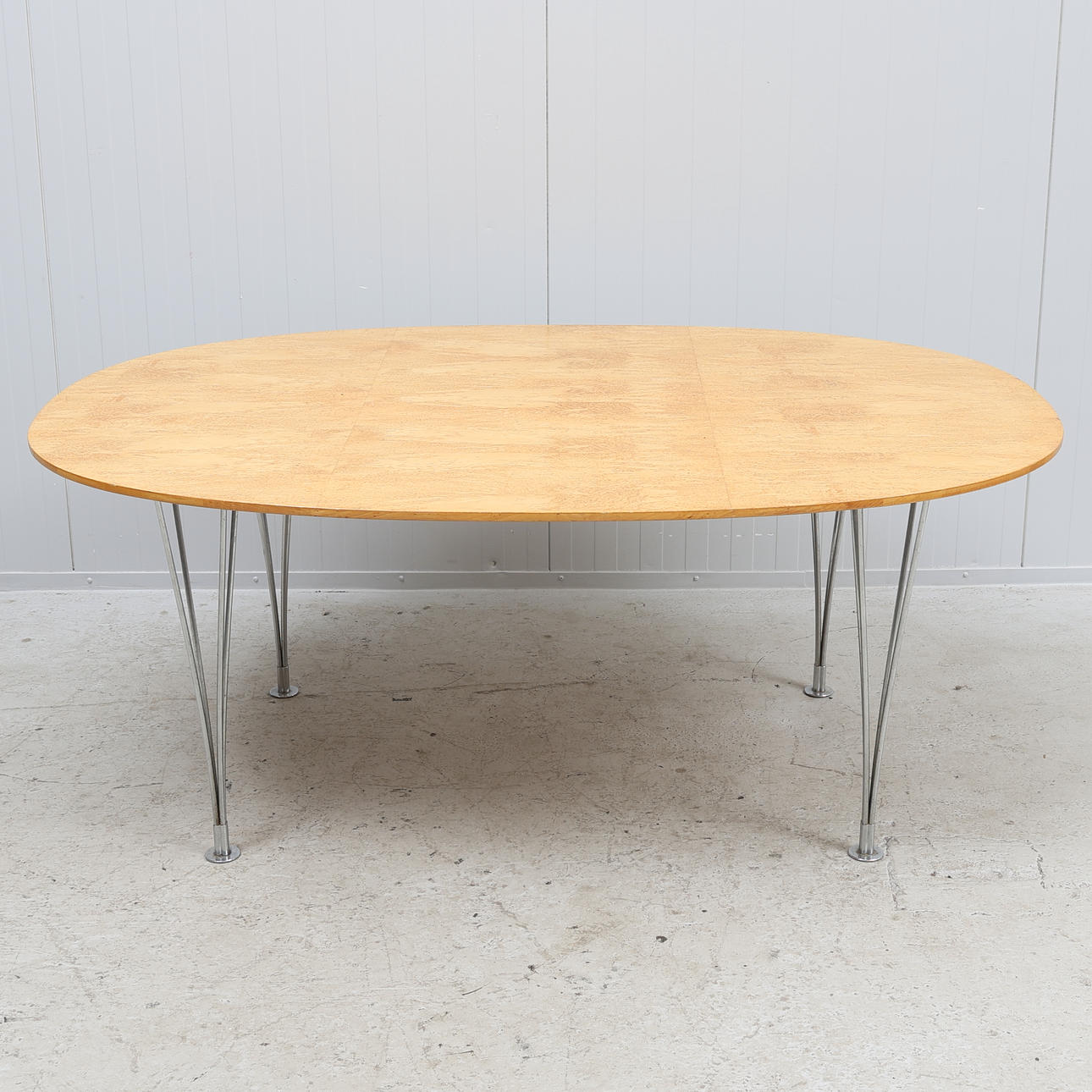 BRUNO MATHSSON & PIET HEIN. Table, “Superellipse”, masur birch.