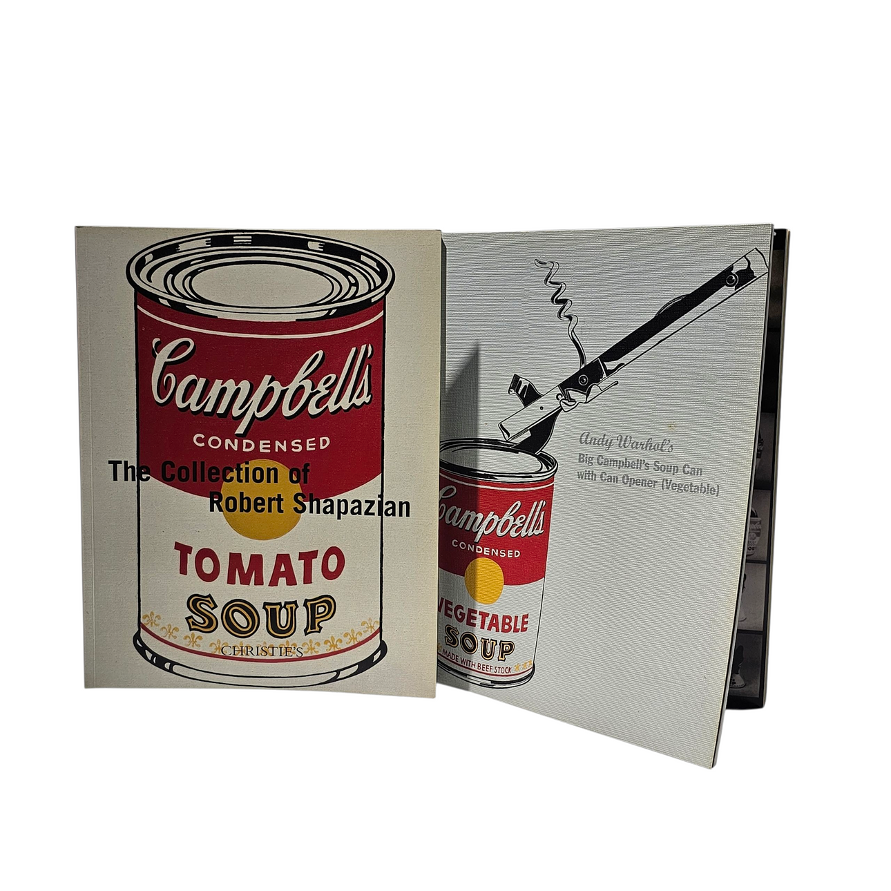 Two Christie's “Andy Warhol” catalogs.