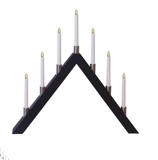 ADVENT CANDLESTICK. Star Trading “Tall-A”, wood/plastic.