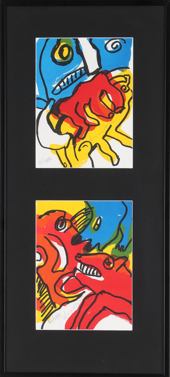 BENGT LINDSTRÖM. 2 lithographs, signed and numbered 61/100.