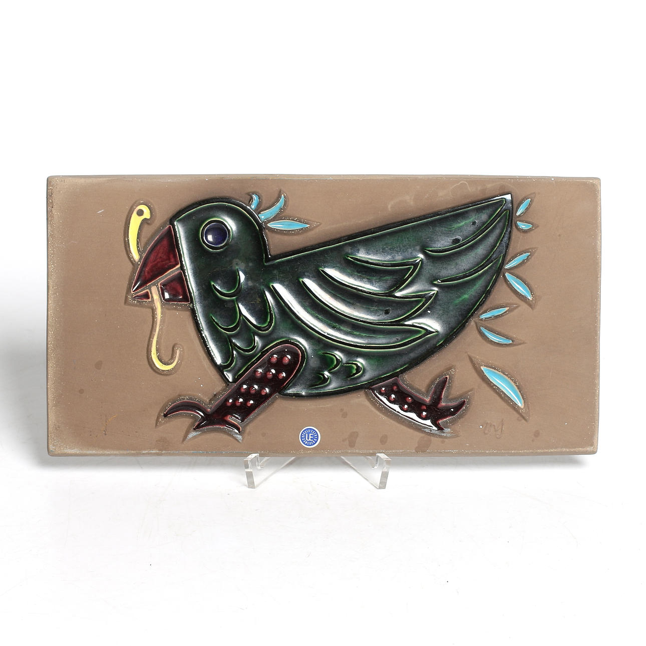 MARI SIMMULSON. Keramiktavla, Uppsala Ekeby.