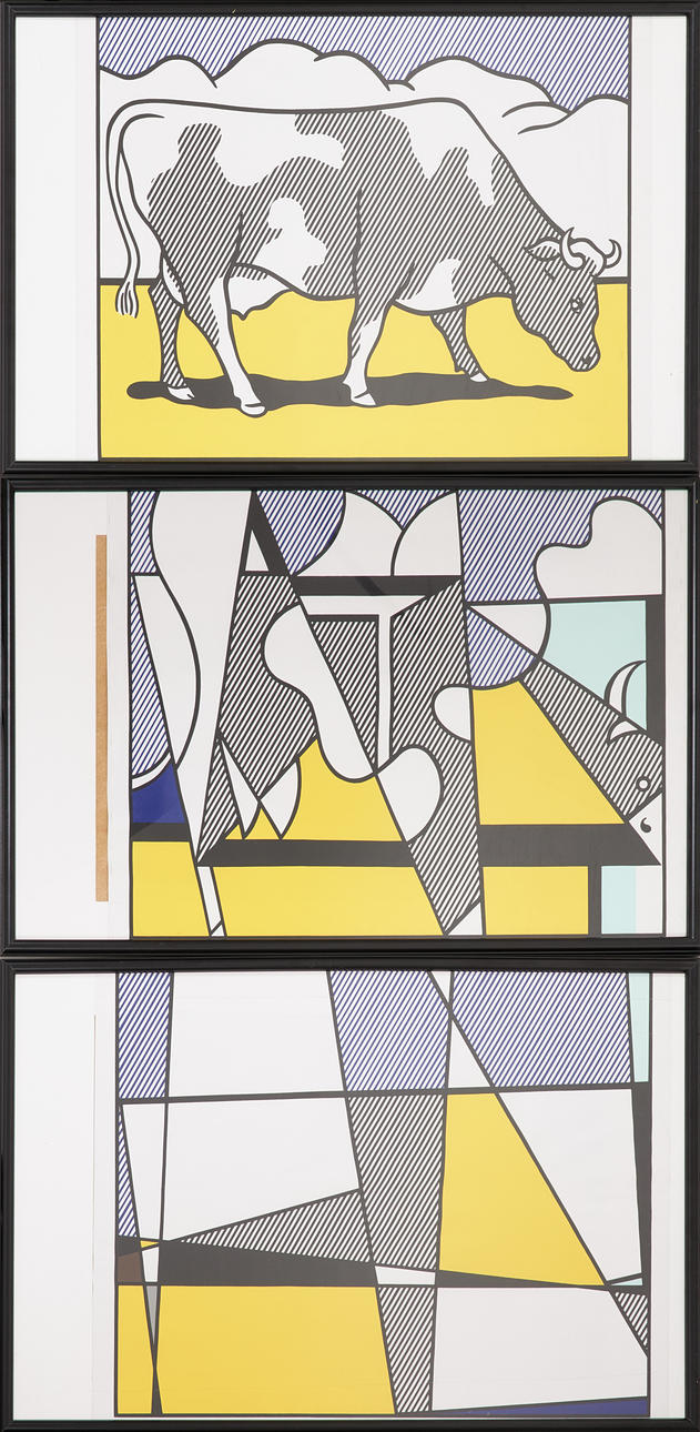 ROY LICHTENSTEIN. 3 st , triptyk, 