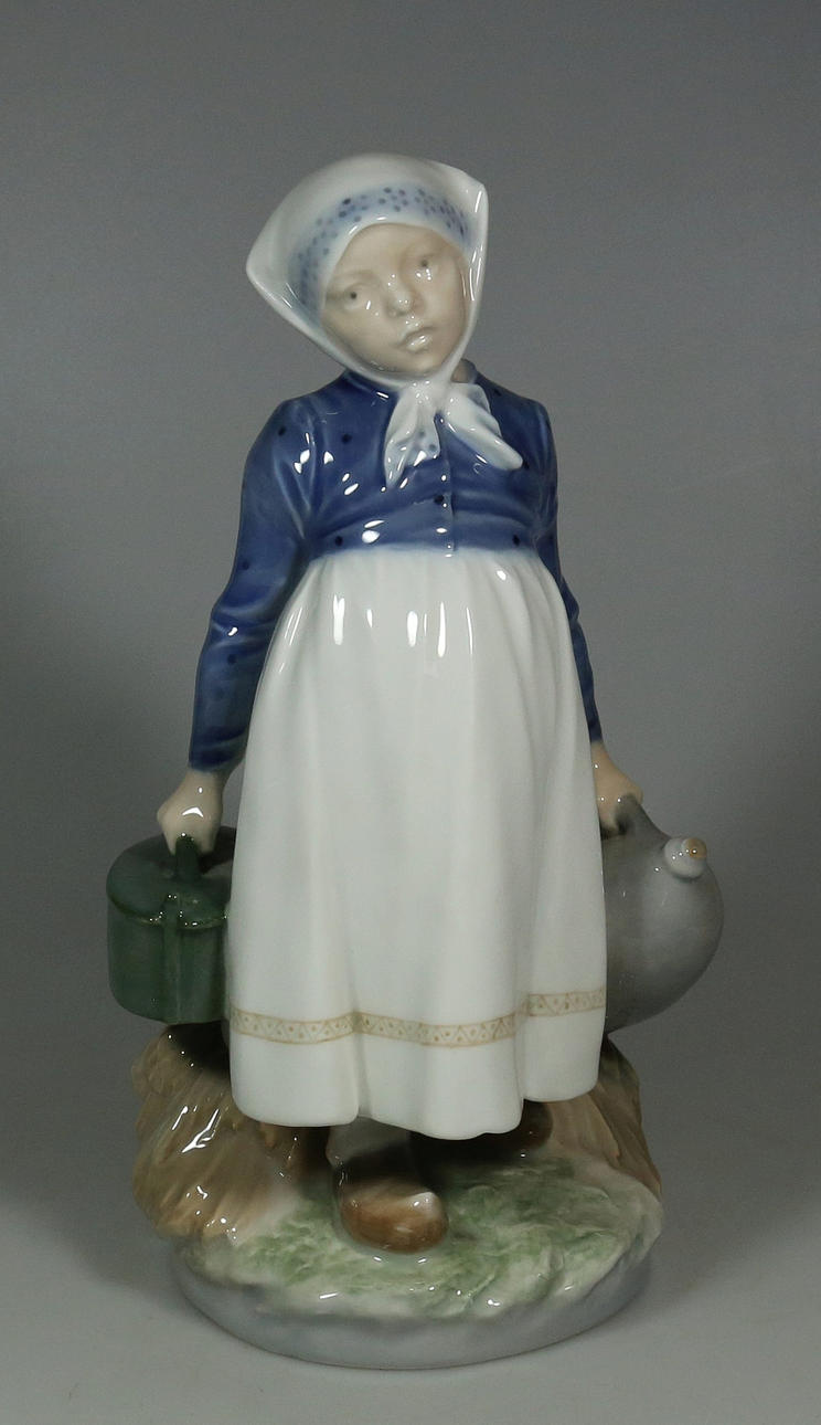 CHRISTIAN THOMSEN. PORSLIN STATYETT ”LILLA PIGA”, KUNGLIGA KÖPENHAMN.