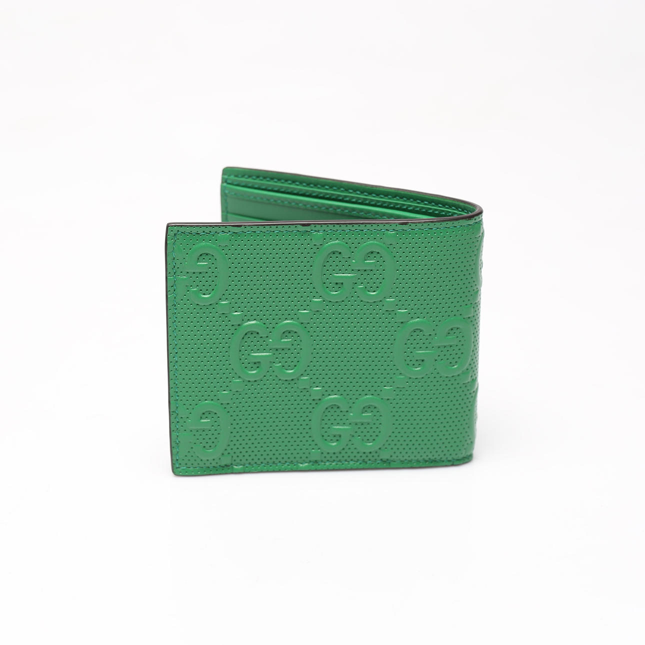 EMBOSSED LEATHER WALLET, Gucci.