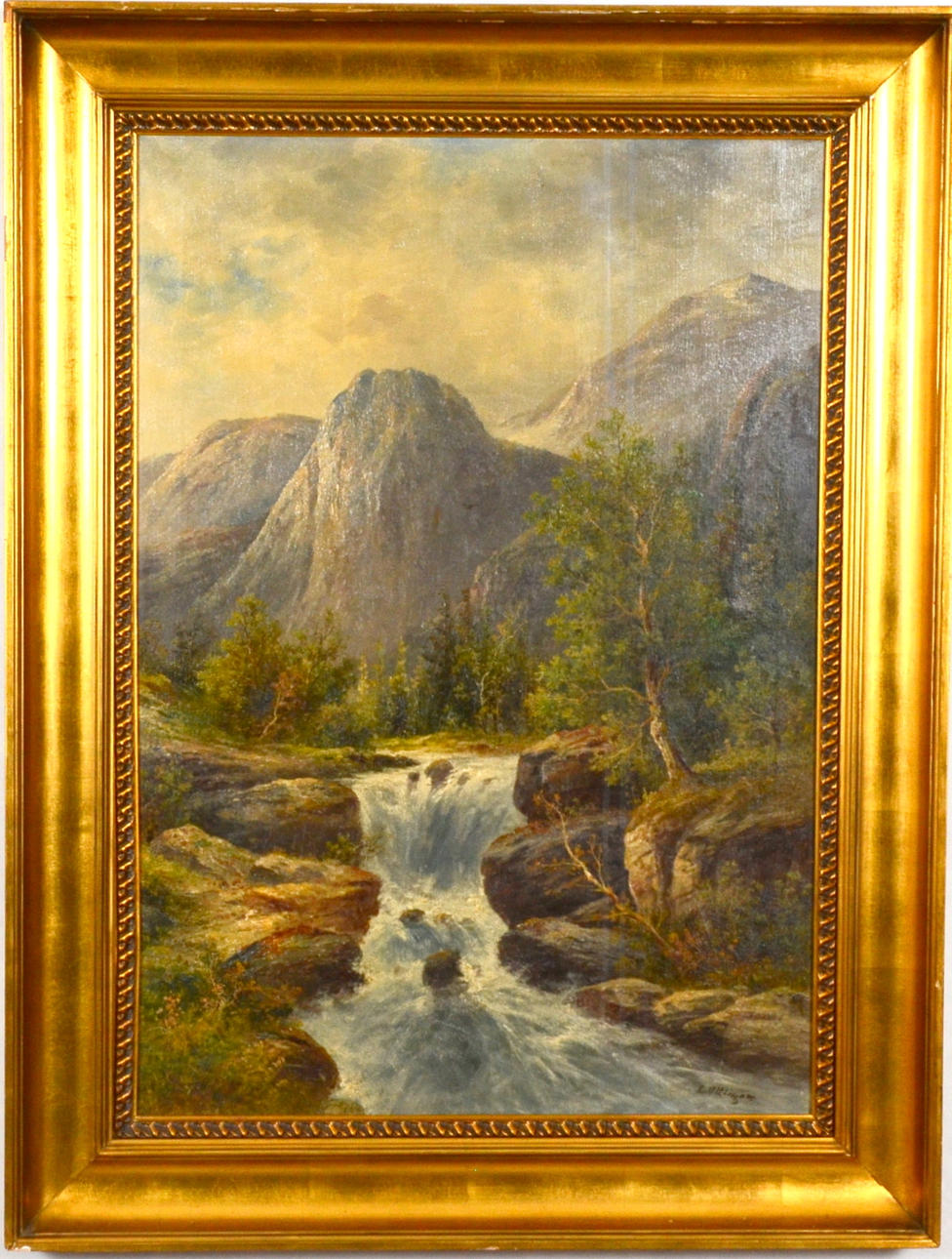 OIDENTIFIERAD KONSTNÄR. OLJA PÅ DUK.