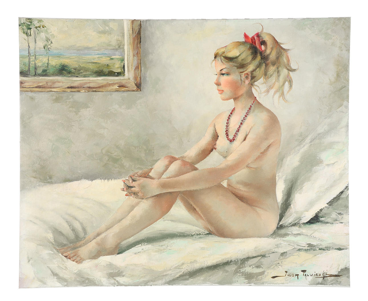 IGOR TALWINSKI. Sittande kvinnlig naken.