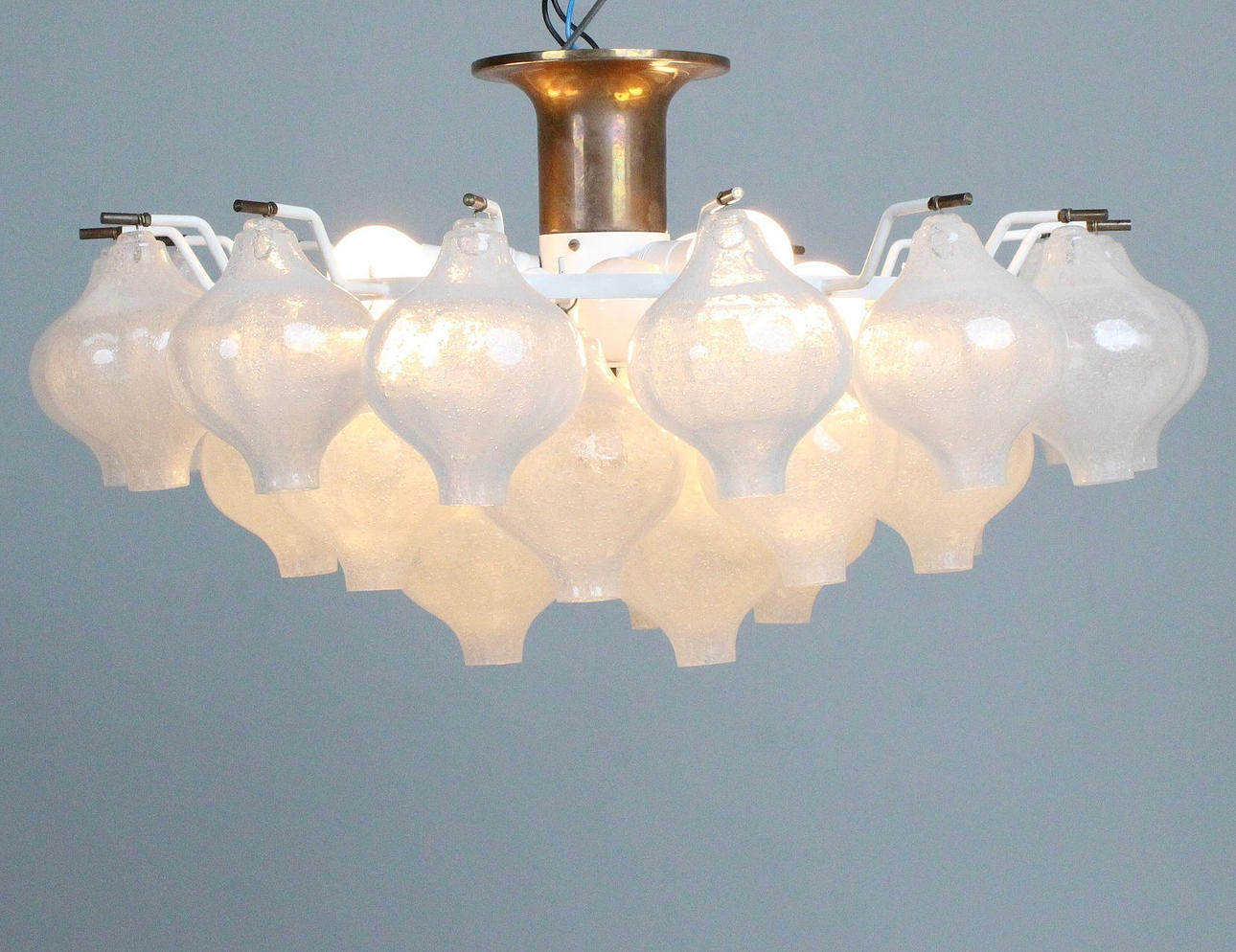 J.T. Kalmar. Ceiling light, 'Tulipan' model, Austria, 1960s.